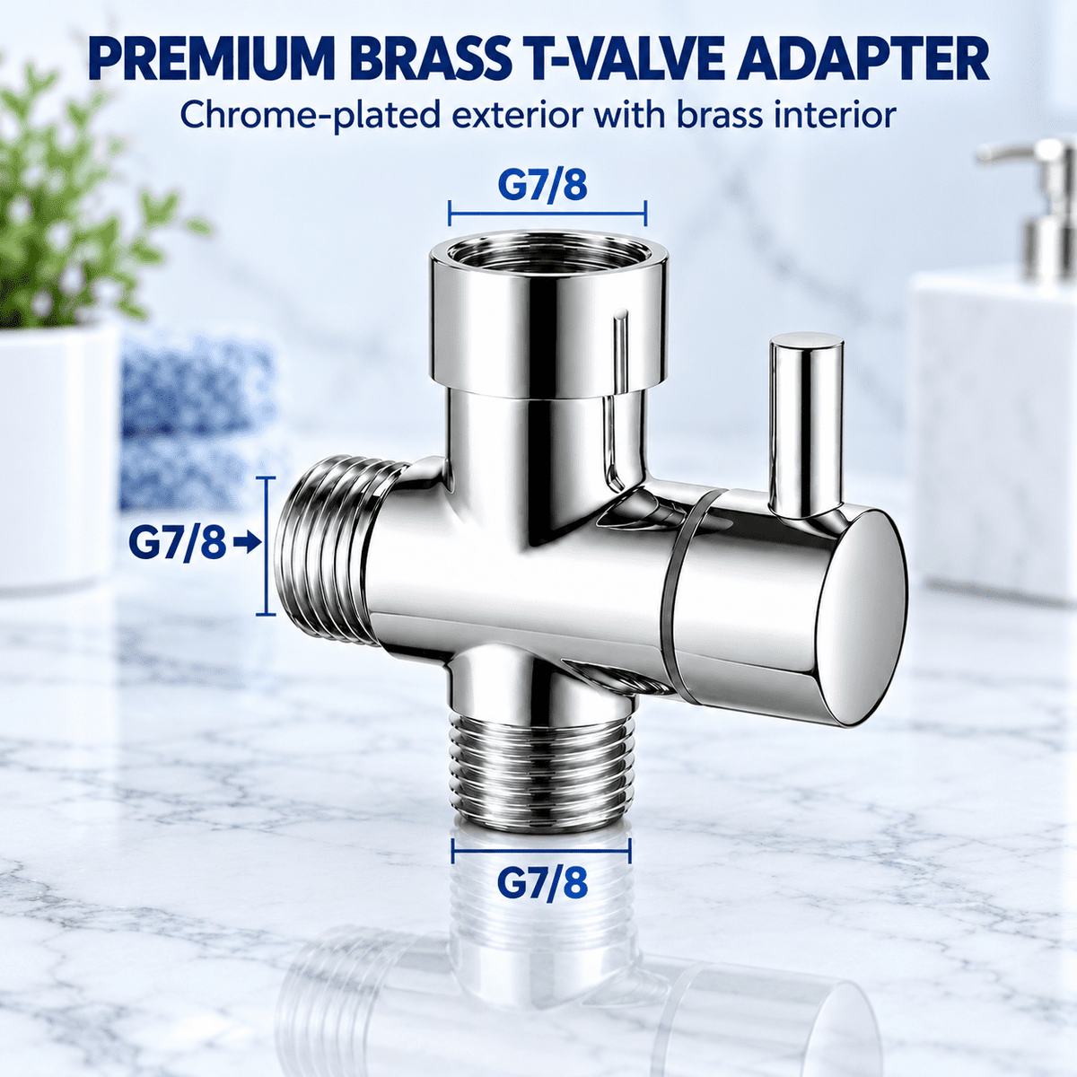 ICREOPRO Handheld Bidet Sprayer for Toilet, 304 Stainless Steel, Adjustable Pressure, 4.92 ft Hose