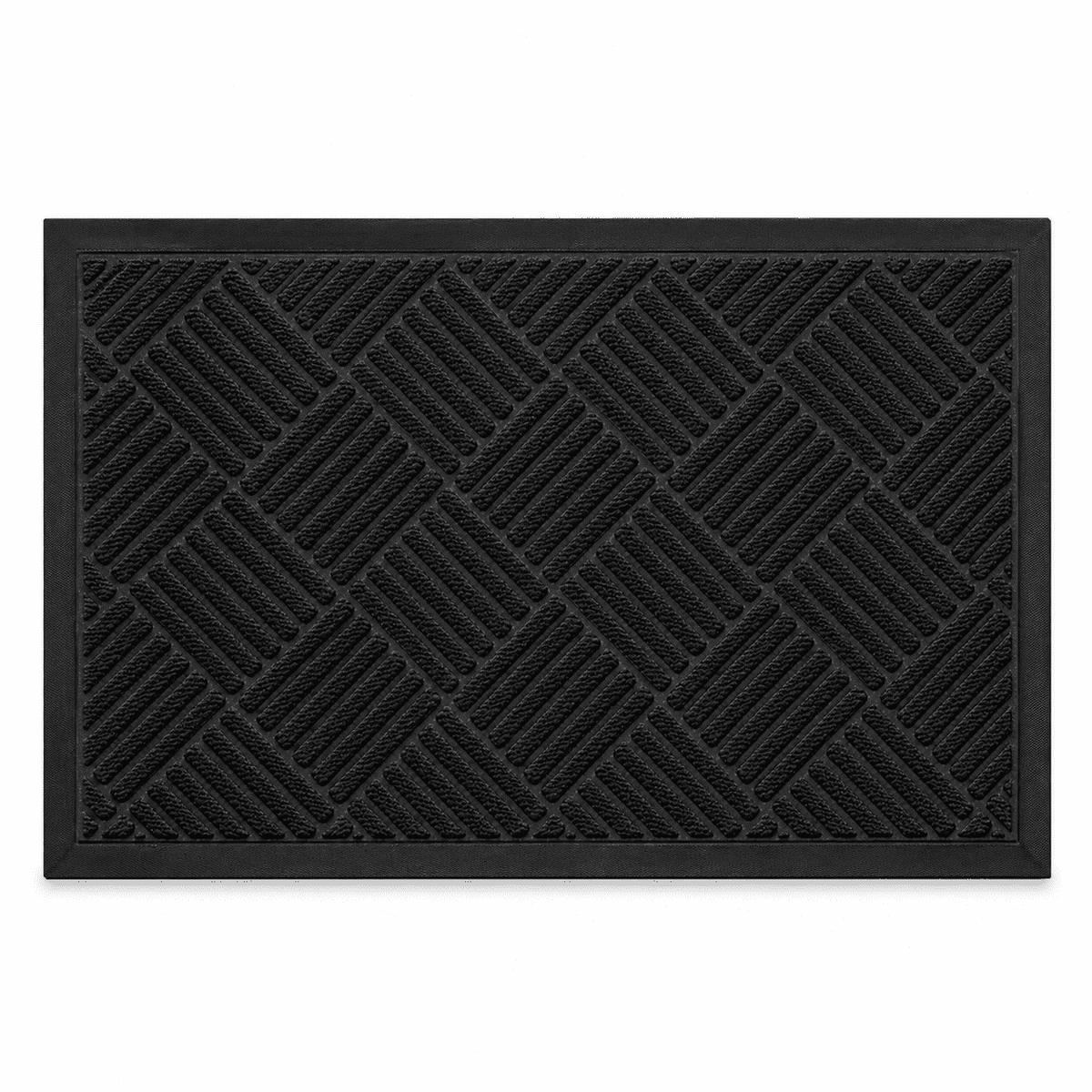 ICREOPRO Outdoor Mat, 35 x 23 in Indoor Outdoor Doormat, Heavy Duty Natural Rubber Backing Welcome Mat, Dirt Trapping Entryway Rug Floor Mat for Home Entrance