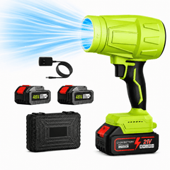 Icreopro Cordless Leaf Blower, 21V Portable Handheld  Leaf Blower with Variable Speed Control,Rechargeable  Lightweight Blower for Yard, Patio and Garage
