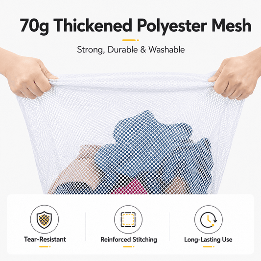 Icreopro 3 Pack Mesh Laundry Bags,Large Laundry Drawstring Bag,Washing Machine Mesh Wash Bags for College, Dorm and Apartment